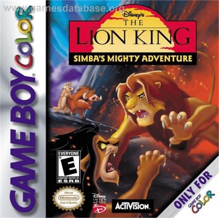 Cover Lion King, The - Simba's Mighty Adventure for Game Boy Color